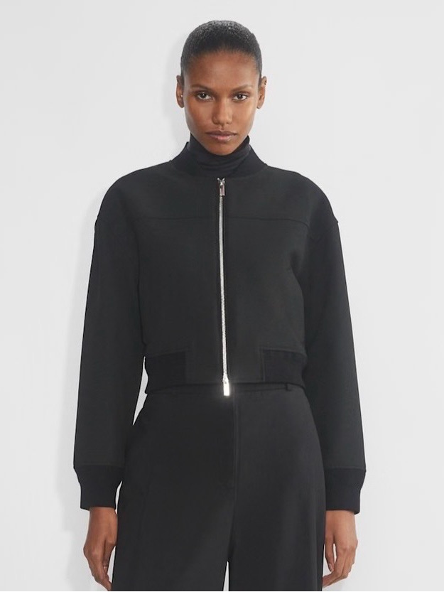 Aritzia Babaton Synergy Bomber Cropped Jacket Med